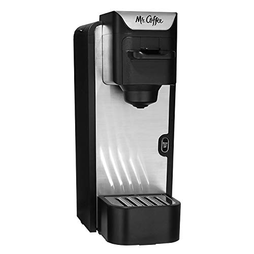 Mr. Coffee BVMC SC100 2 Single Serve Coffee Maker, Black With Silver Panel