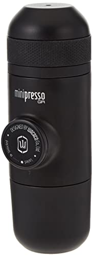 WACACO Minipresso GR, Portable Espresso Machine, Compatible Ground Coffee, Hand Coffee Make, Travel Gadgets, Manually Operated, Perfect for Camping