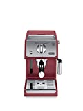 De'Longhi ECP3220R 15 Bar Espresso Machine with Advanced Cappuccino System, 11.4 x 9.5 x 14.2 inches, Red