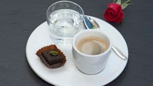 how to drink espresso with water